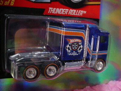 RARE 2010 RLC Hot Wheels Real Riders THUNDER ROLLER☆blue;Series 9