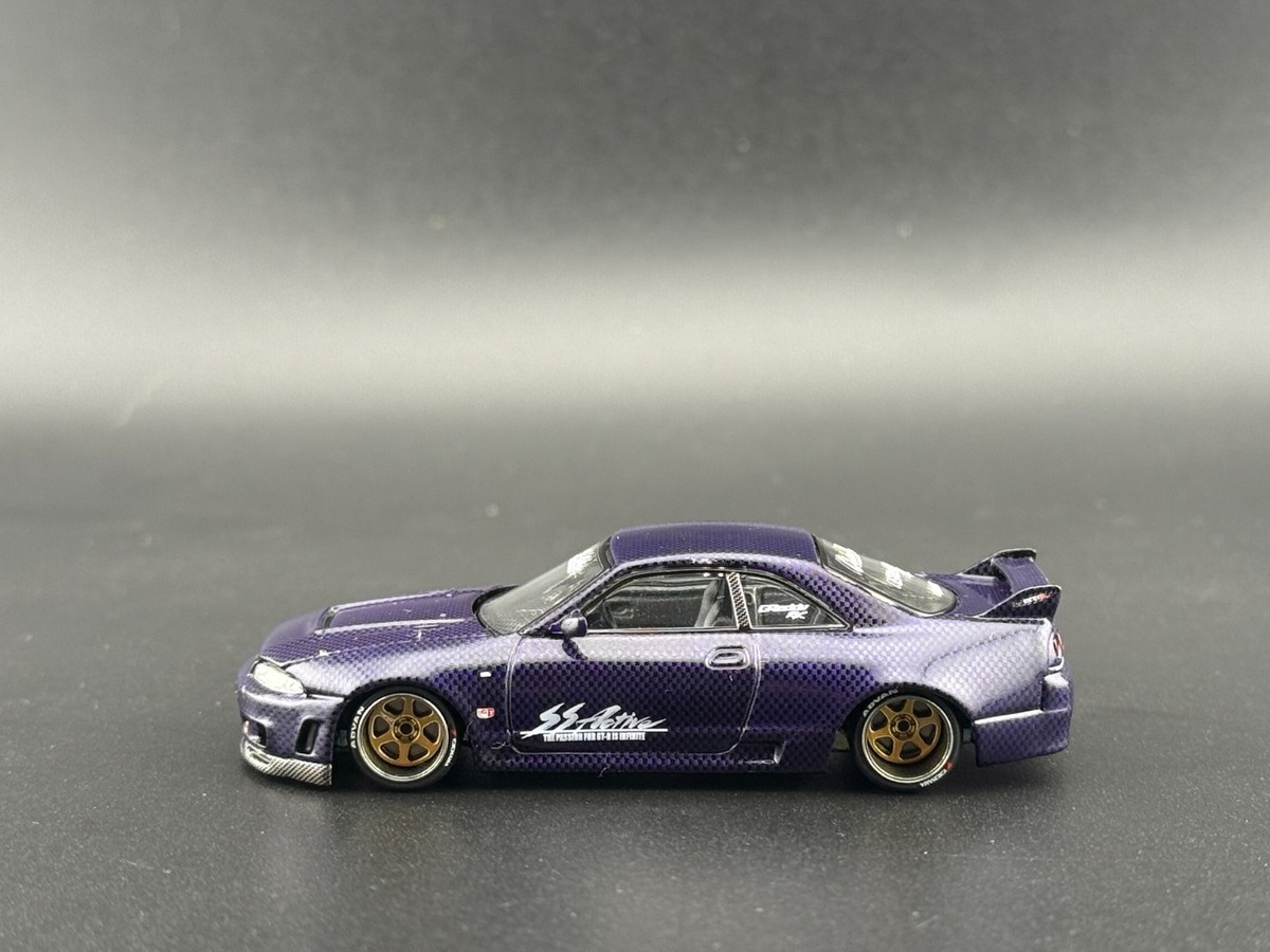 Kaido House x Mini GT Nissan GT-R (R33) Active Carbon R V2 Purple