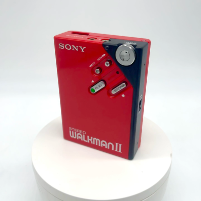 SONY WALKMAN WM-2 Portable Cassette Player Red Junk | eBay