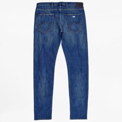 Armani Jeans Faded Stretch Denim Skinny Fit Jeans- 34 Inseam - J06