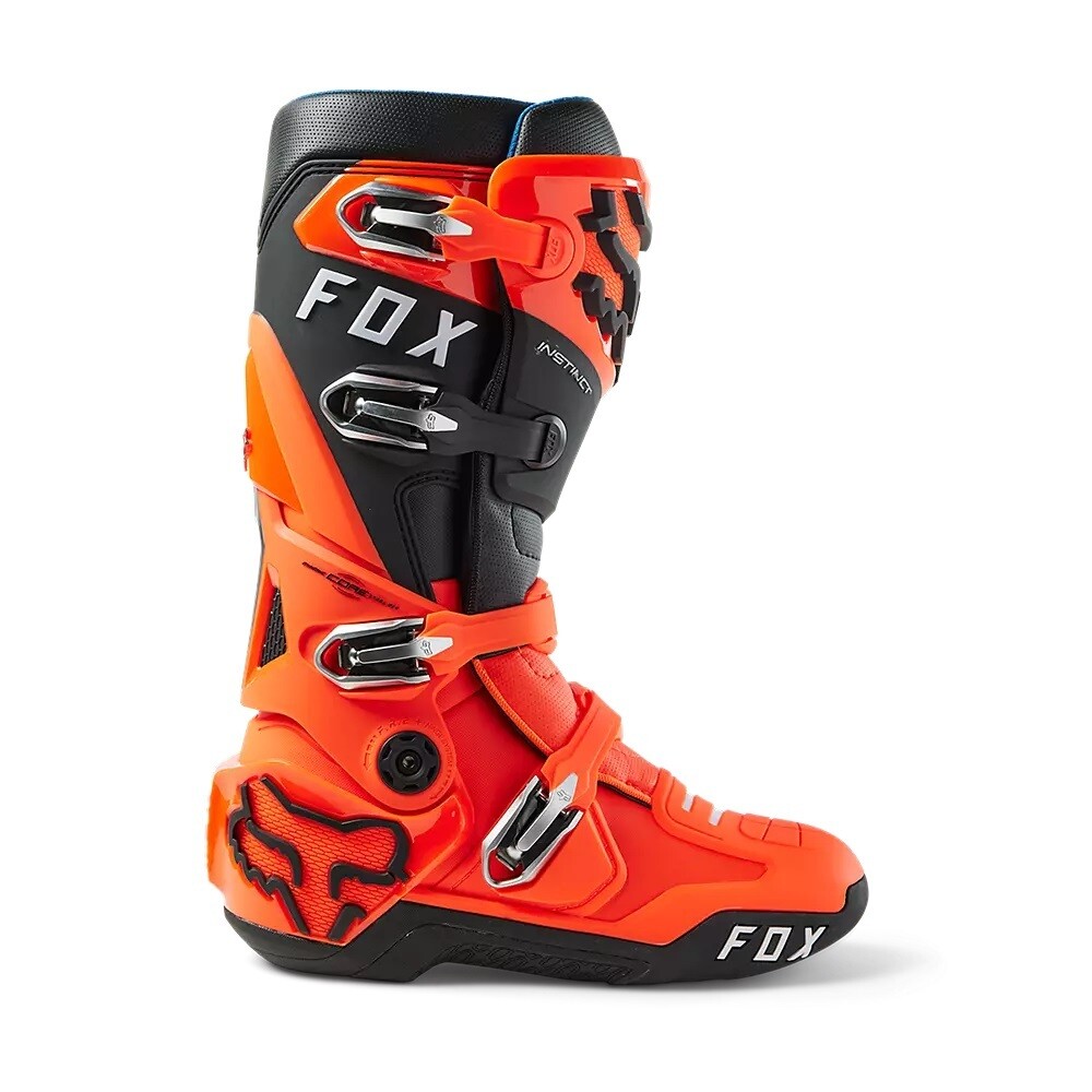 FOX RACING INSTINCT BOOTS FLO ORANGE | eBay