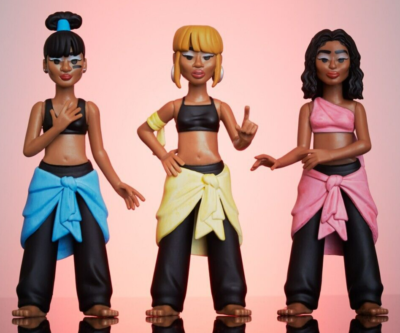 TLC action figure lot set T-Boz chilli LEFT EYE girl group record