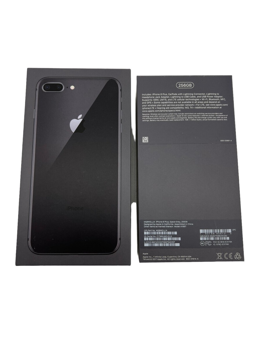 Apple iPhone 8 Plus Space Gray 256GB - BOX ONLY | eBay