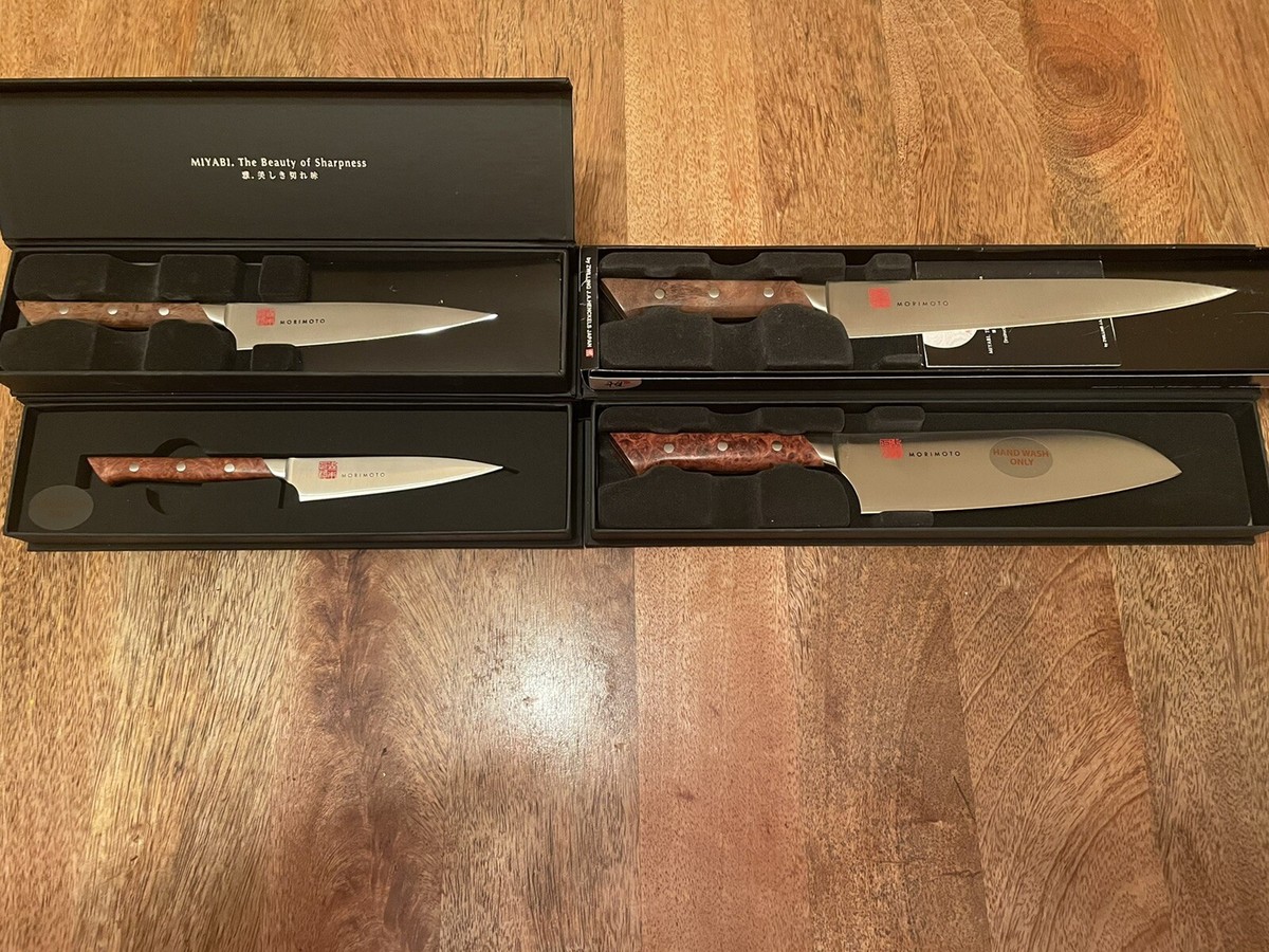 Miyabi Morimoto 600 Mc SG2 Paring Sujihiki Utility Santoku Knife