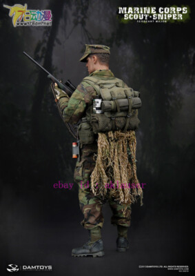 Damtoys 1/6 Dam93018 Marine Corps Scout Sniper Sergeant Major