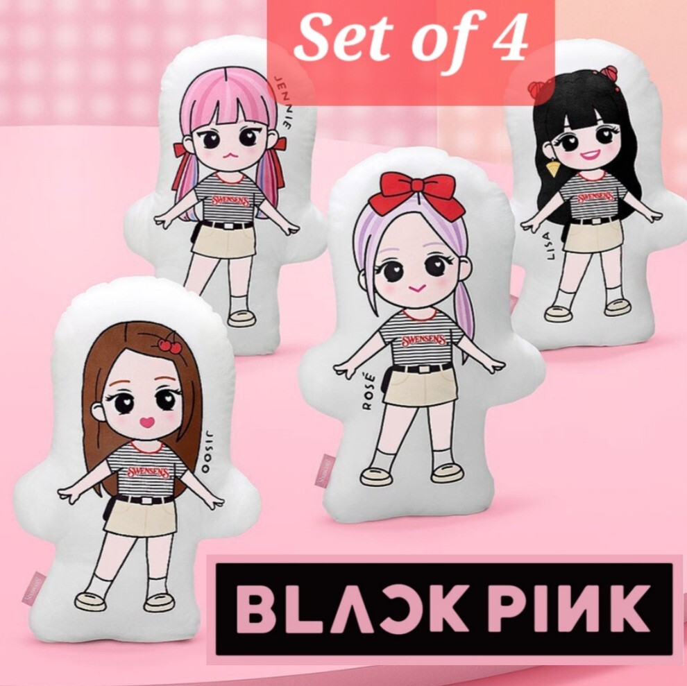 BLACK PINK BLACKPINK OFFICIAL PLUSH DOLL Complete SET Lisa Jisoo