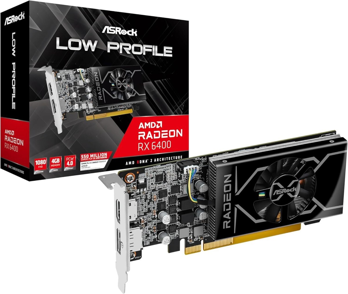 ASRock Radeon RX 6600 XT Challenger D OC 8GB GDDR6 Graphics Card