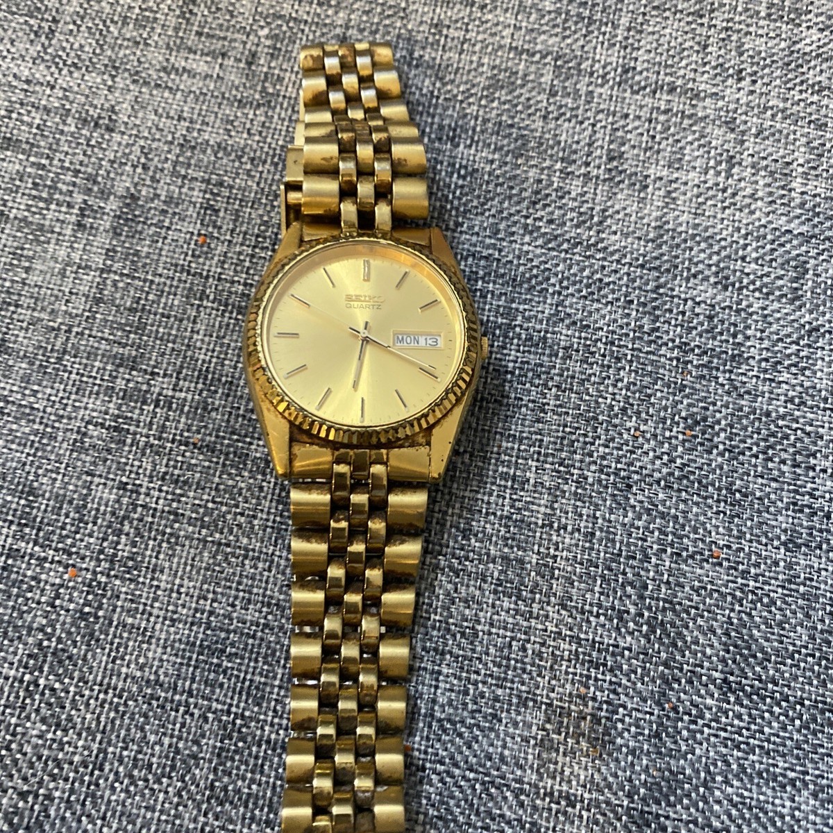 VTG Men's 1990s SEIKO GoldTone Presidential Day Date Quartz