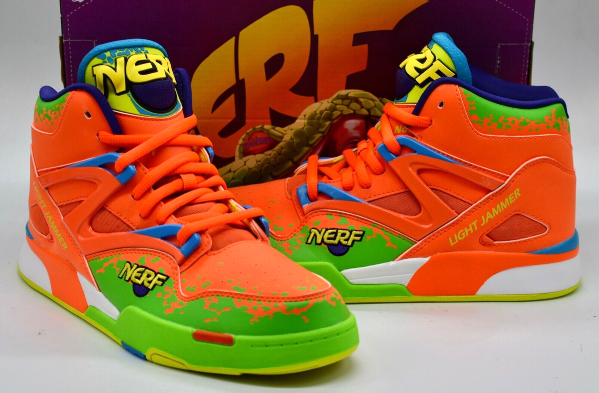 New Reebok Pump Omni Zone II 2 NERF Orange/Lime/Yellow Light
