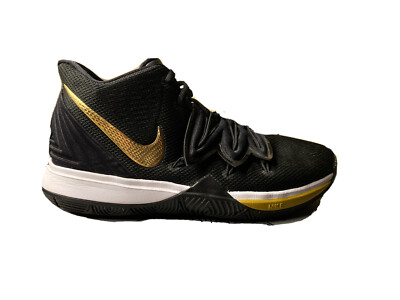 Size 7 - Nike Kyrie 5 Black Metallic Gold 2019 | eBay