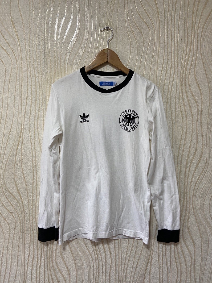 GERMANY RETRO FOOTBALL SOCCER SHIRT JERSEY ADIDAS X28010 sz S MEN
