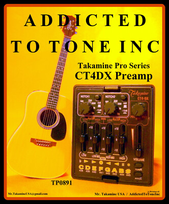 Takamine CT4 DX DMP Dual Parametric Preamp Authorized Dealer NEW