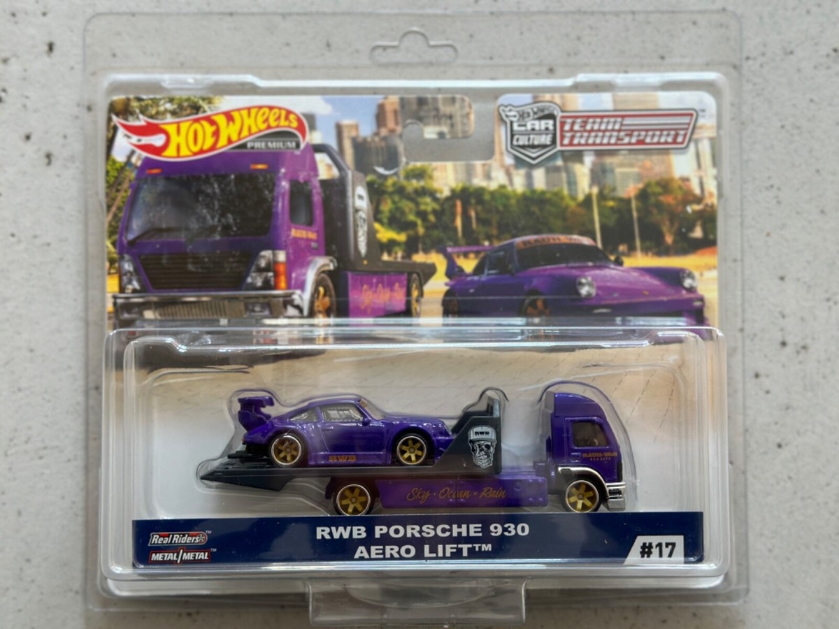 Hot Wheels Premium Team Transport 17 RWB PORSCHE 930 AERO LIFT