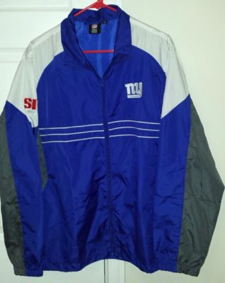 NFL New York Giants SI Light Weight Jacket Windbreaker Large by