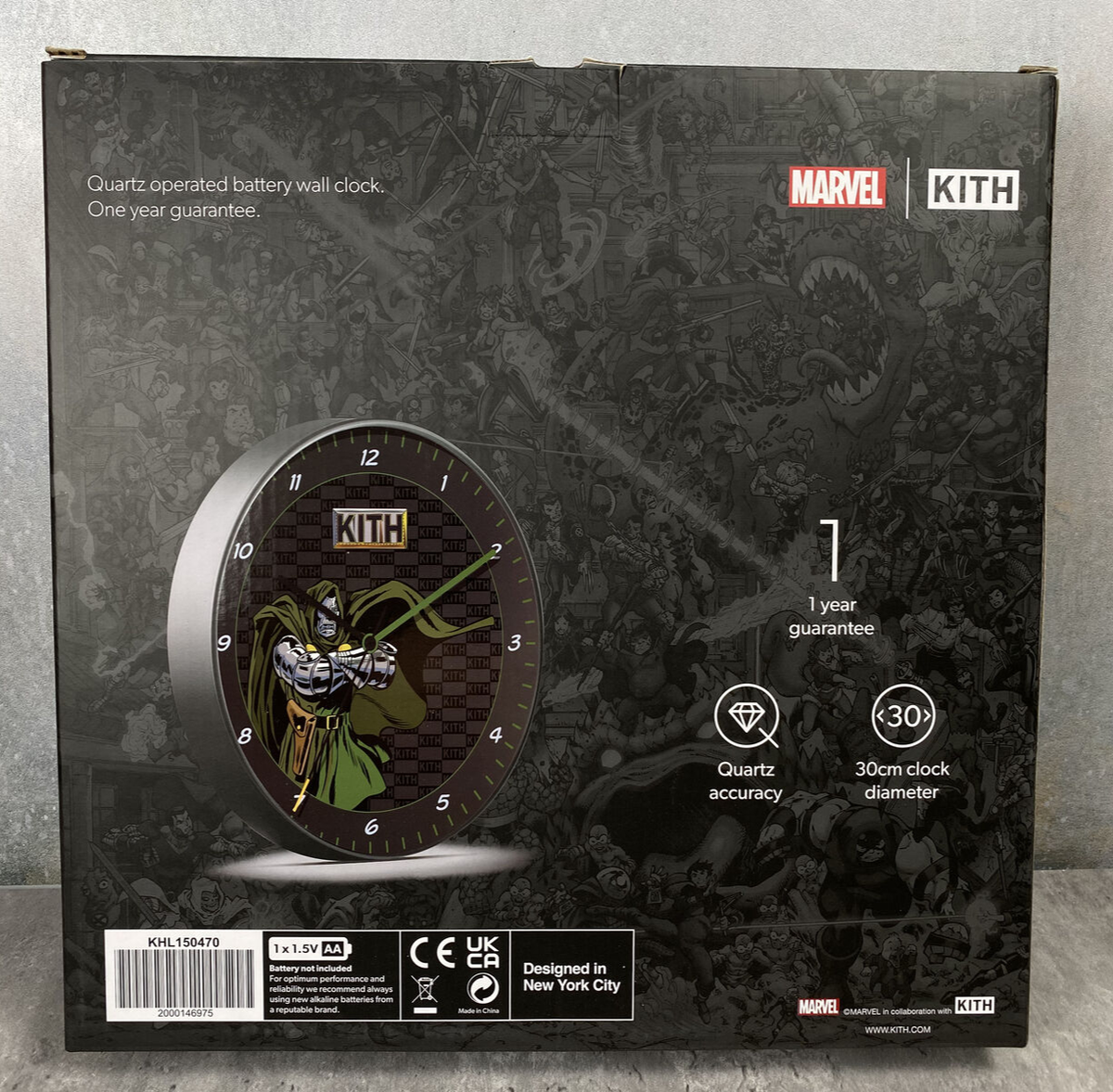 Kith x Marvel Doctor Doom Clock Limited Monday Drop NEW 2024 | eBay