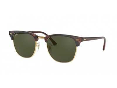 Ray-Ban Sunglasses RB3016F CLUBMASTER W0366 Havana green Unisex | eBay
