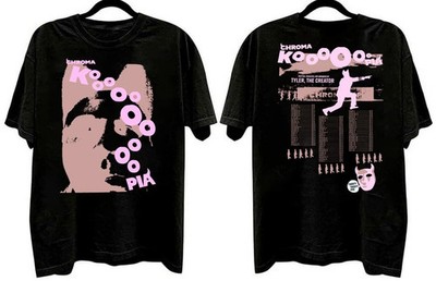 Tyler the Creator Chromakopia Tour Merch Dates short sleeve 2 side