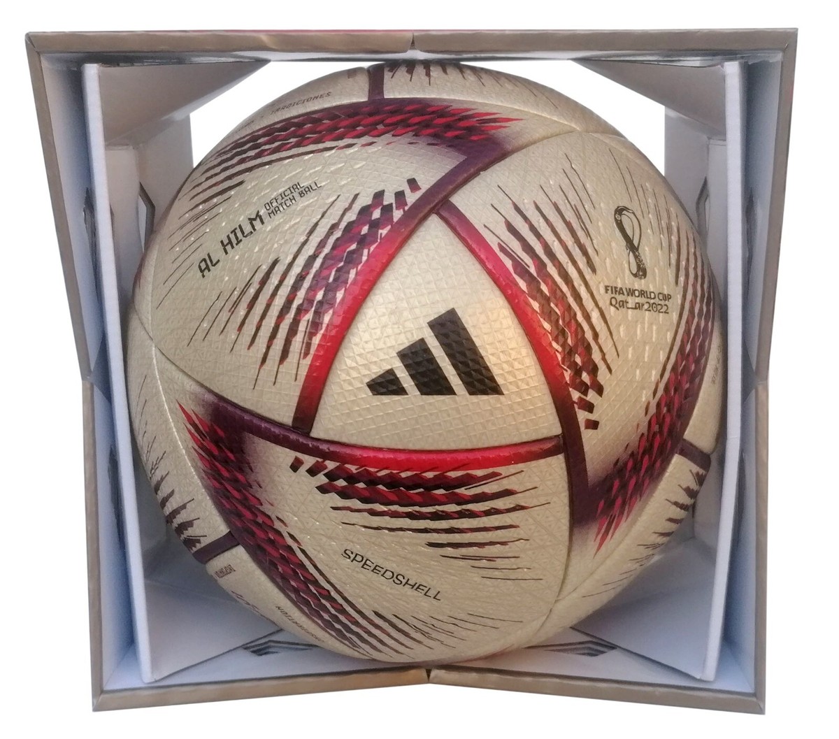 Adidas AL-Hilm PRO Gold HC0437 Finale WM 2022 Profi Matchball