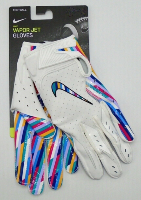 Nike Vapor Jet Football Gloves Men's 4XL NFL Crucial Catch White