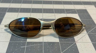 Oakley C Wire VINTAGE C-Wire Sunglass, Platinum Frame, Gold