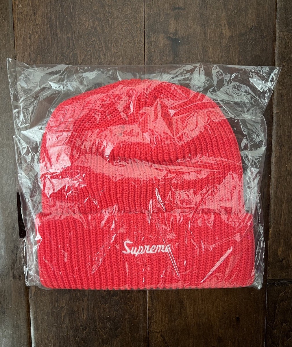 Supreme FW25 Loose Gauge Embroidered Logo Beanie Watermelon One