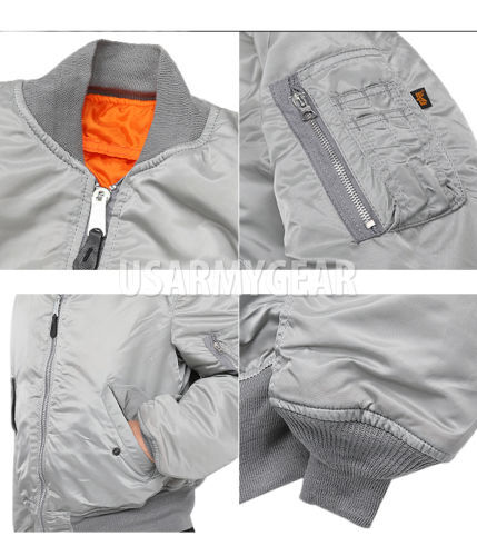 Made in USA MA-1 Alpha Industries US Army Pilot Flight Military