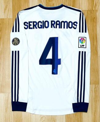 Sergio Ramos Real Madrid 12/13 Size M adidas Long Sleeve Jersey