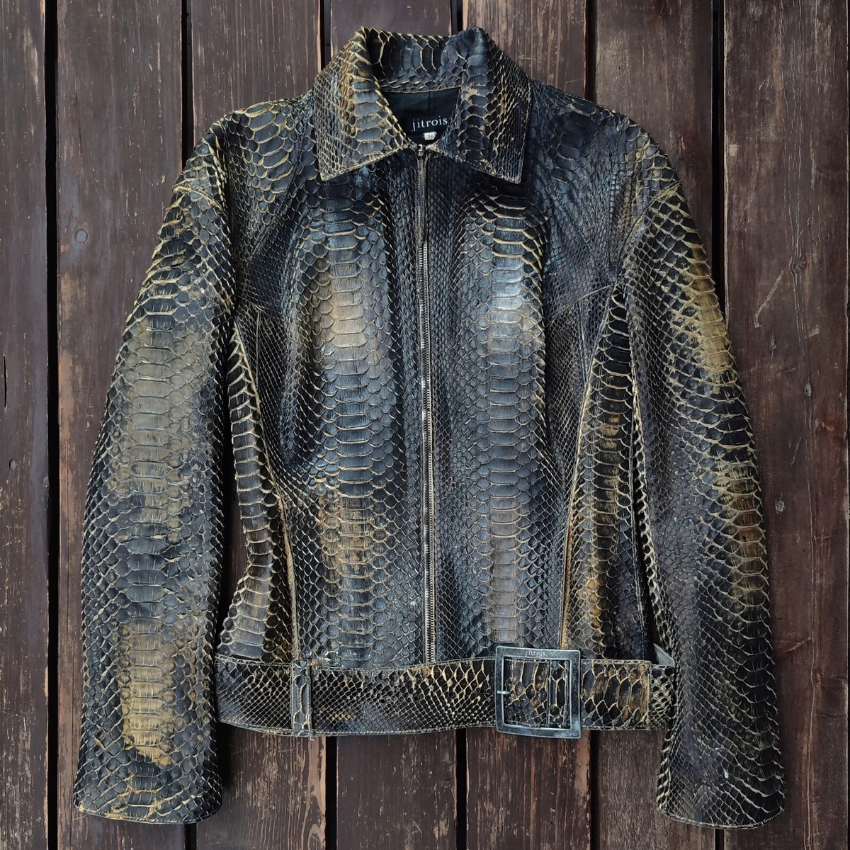 希少ジトロアJitroisパイソンレザージャケット 【公式通販】