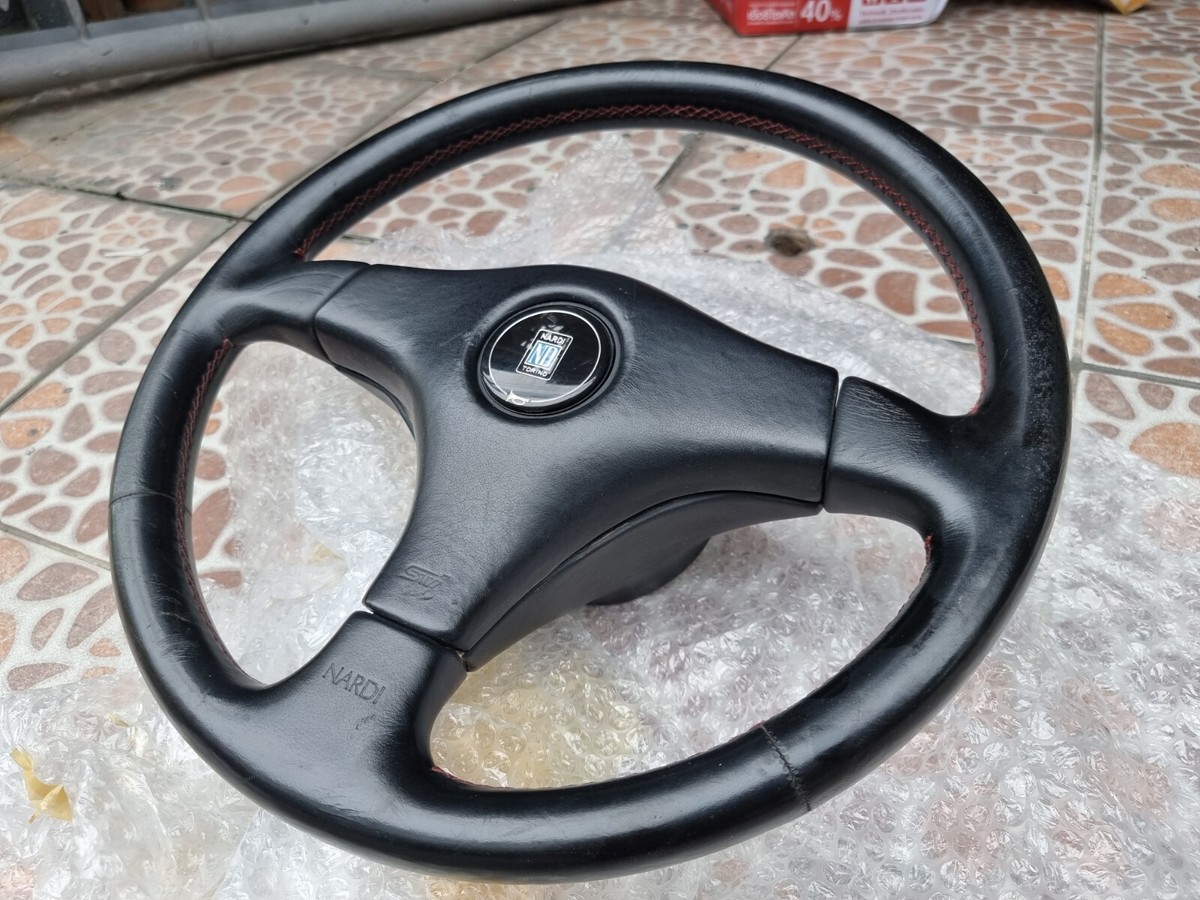 SUBARU IMPREZA NARDI RED stitch STEERING WHEEL WRX STI 22B JDM GC8
