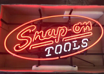 Snap On Tools Neon Sign Light Handcraft Artwork Bar Pub Wall Decor