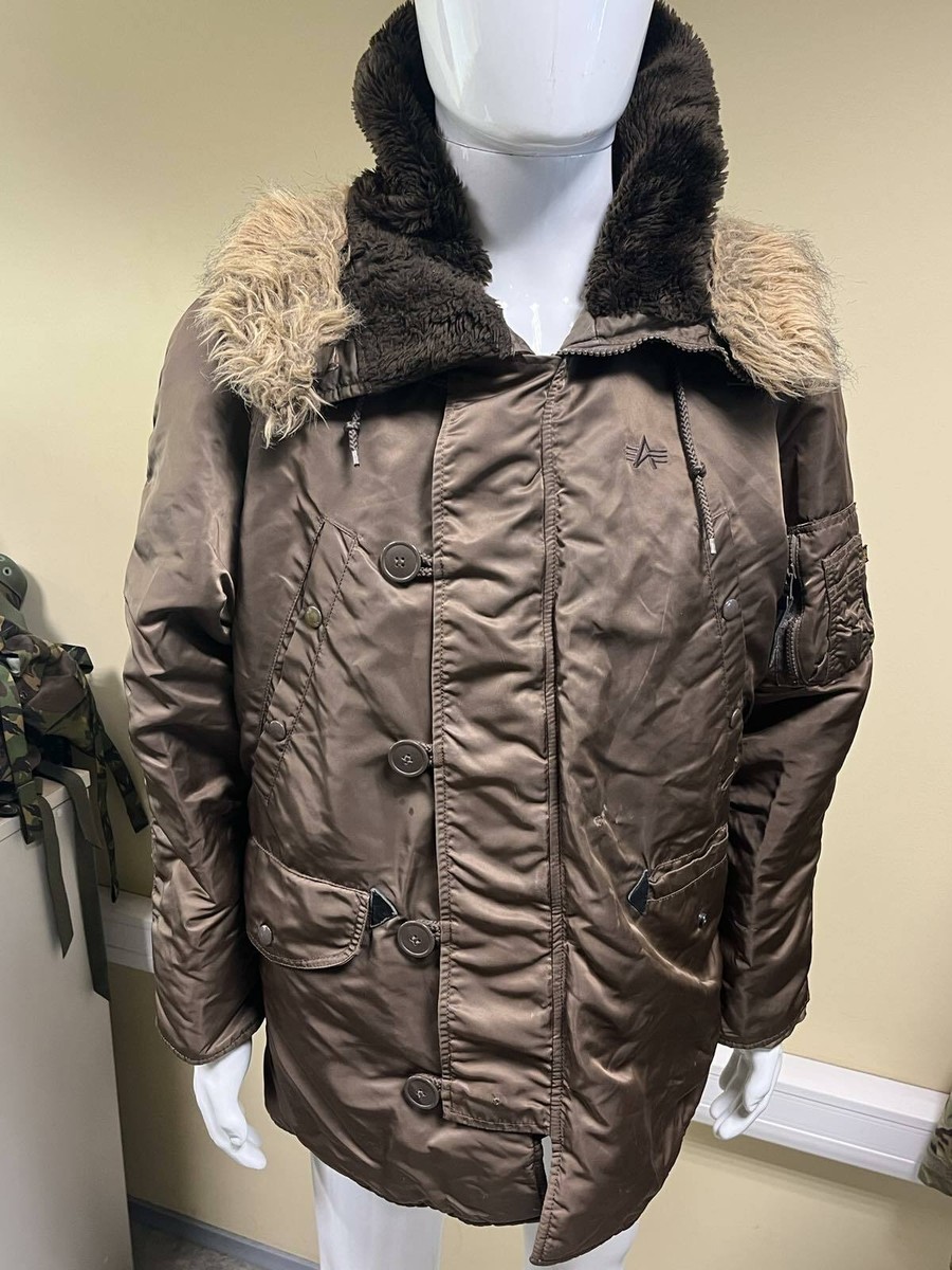 Original Alpha Industries Men's Coyote Brown N-3B Parka | eBay