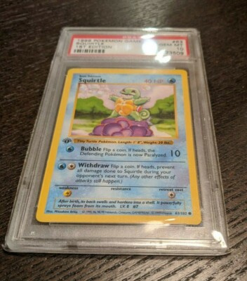 PSA ポケモン squirtle/ゼニガメ 1st edition 英語 初版 Squirtle