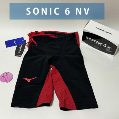 MIZUNO Swimsuit Men GX SONIC 6 NV World Aquatics Approved Black