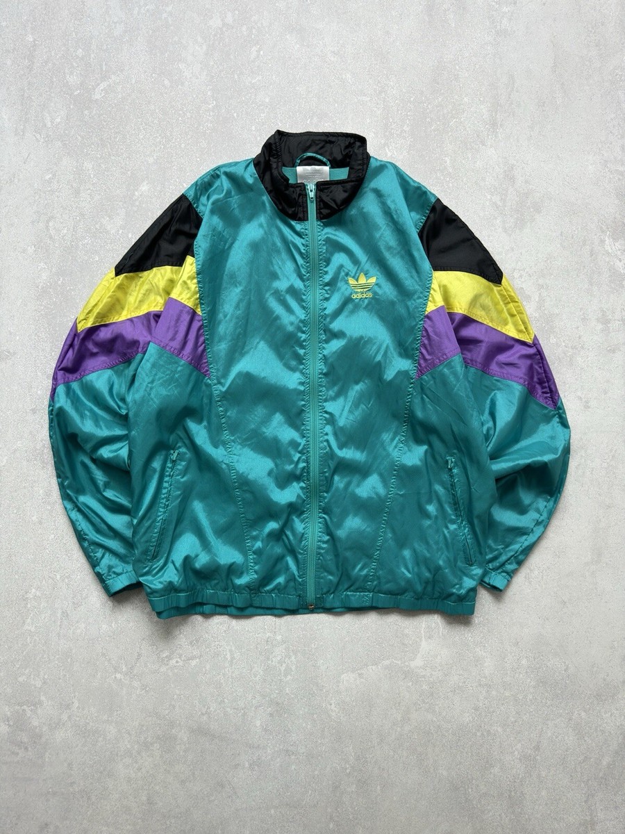 90s Vintage Adidas Nylon Track Top Olympic Jacket | eBay