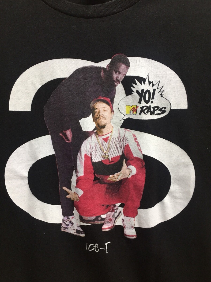 Stussy Ice T Yo Mtv Raps Travis Supreme Rare Size Small Rap TEE