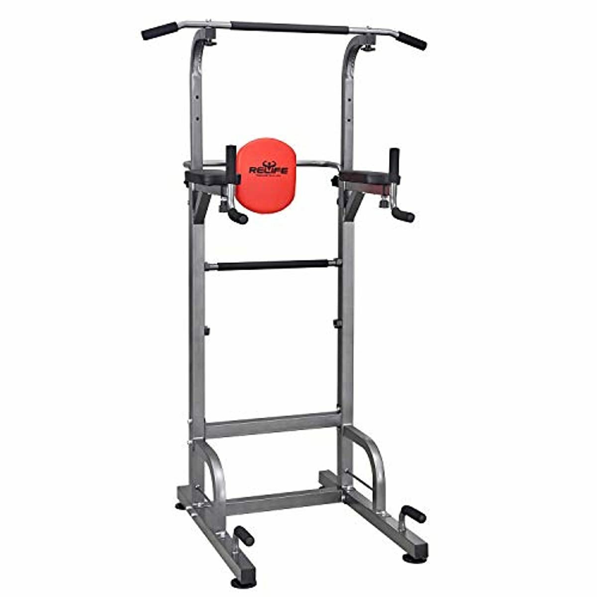 RELIFE REBUILD YOUR LIFE Power Tower Workout Dip Station for Home