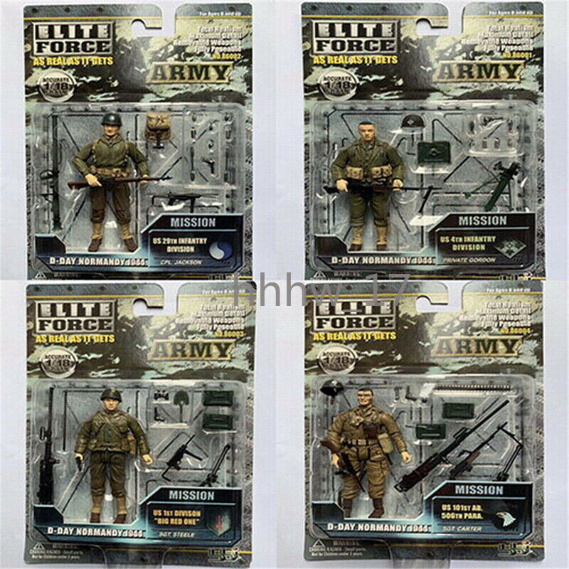 1/18 WWII US Army D-Day Normandy 1944 Infantry Divison Figures