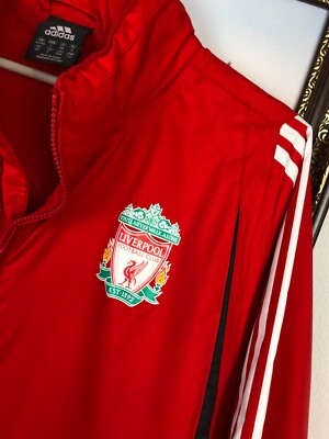 Vintage Adidas Liverpool Football Jacket Soccer Track Top Mens