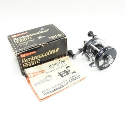 Abu Garcia Ambassadeur 5500C Fishing Reel. Black. Made in Sweden