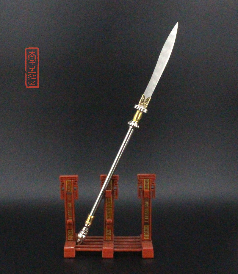 一体の長い棒の金のたが棒A 古兵器 武具 刀装具 模造刀 一体の長い棒の