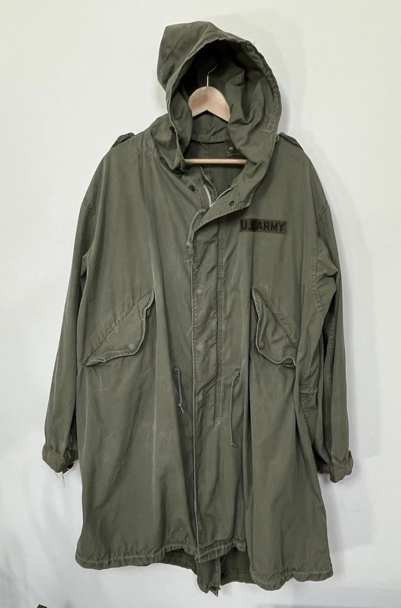 Vtg US Army Military M51 Fishtail Parka Jacket Medium Shell Only M