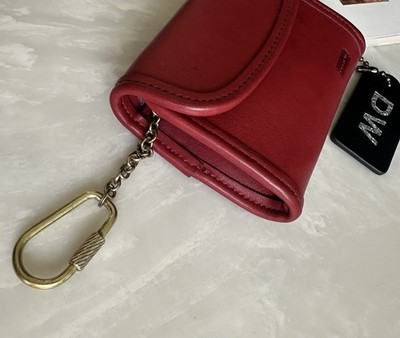 COACH VINTAGE RED LEATHER MULTIFUNCTION WALLET 7219 EUC | eBay