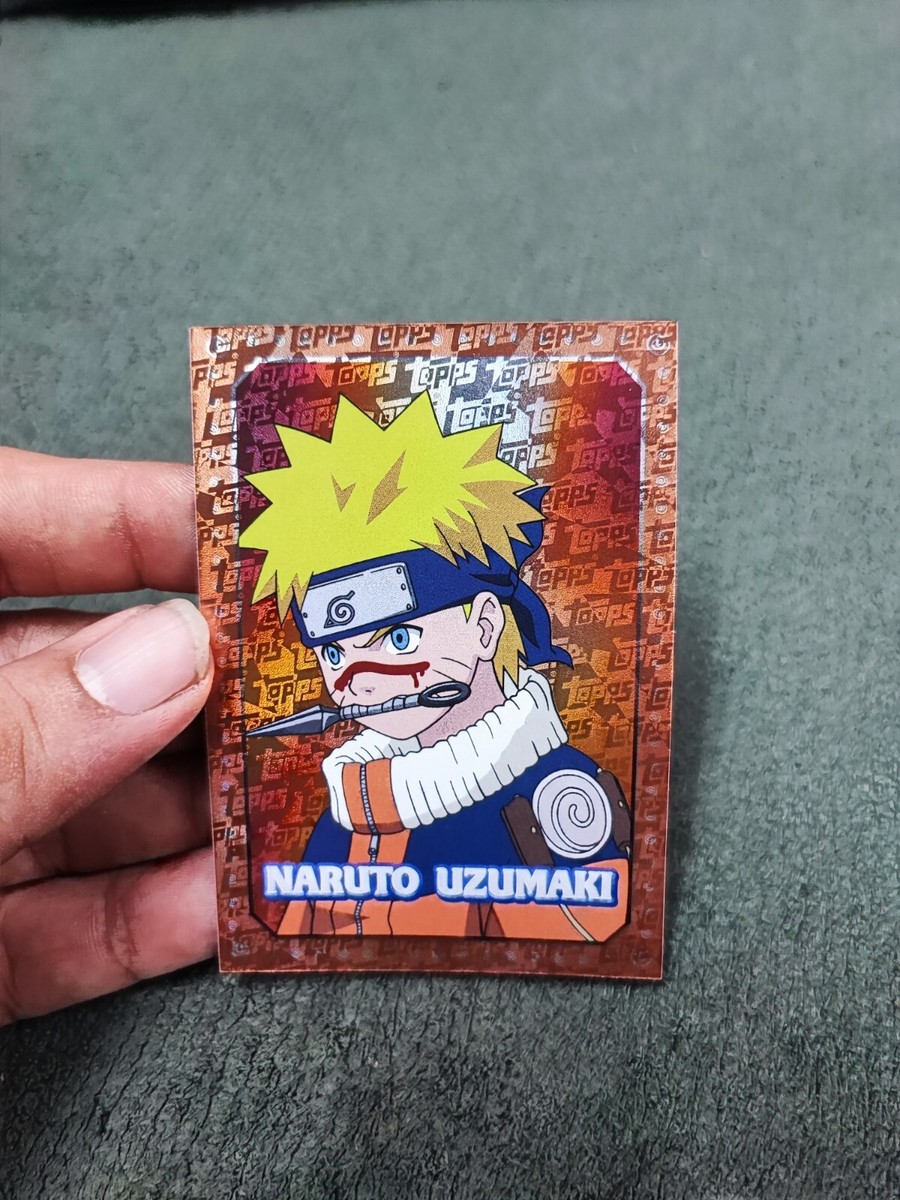 Naruto Uzumaki Topps Holofoil Character Rare Card Orange Foil 2024
