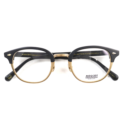 MOSCOT LEMTOSH MAC 49 23-148 SUNGLASSES MATTE BLACK GOLD FRAME