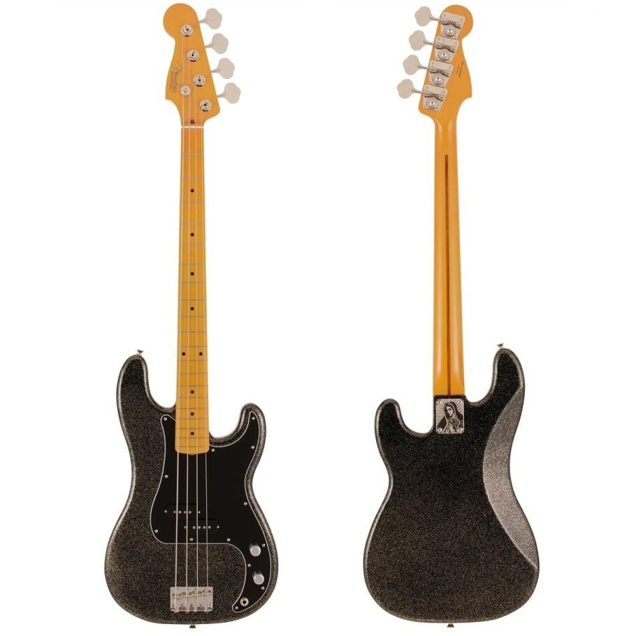 Fender Made in Japan J Precision Bass Black Gold Signature