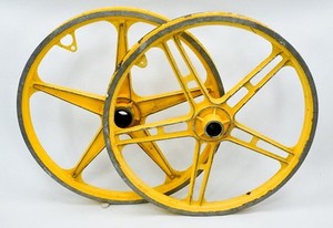LESTER MAG WHEELS SET COASTER 黄】前後set LESTER MAG WHEELS SET