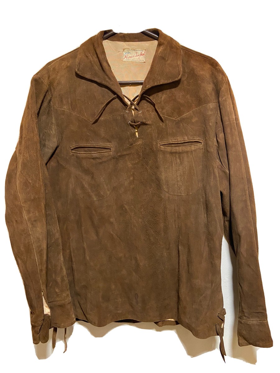 FLORES JACKET MEXICO Original Suede 1960's Deer Hide. Handmade | eBay