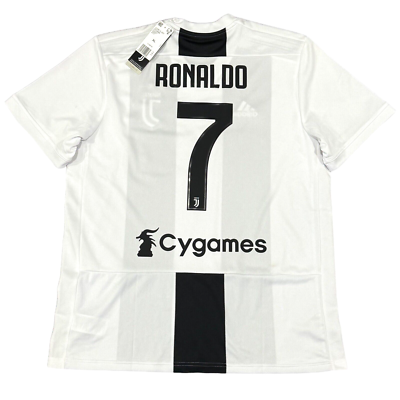 2018/19 Juventus Home Jersey #7 Ronaldo XL Adidas Cygames CR7 NEW