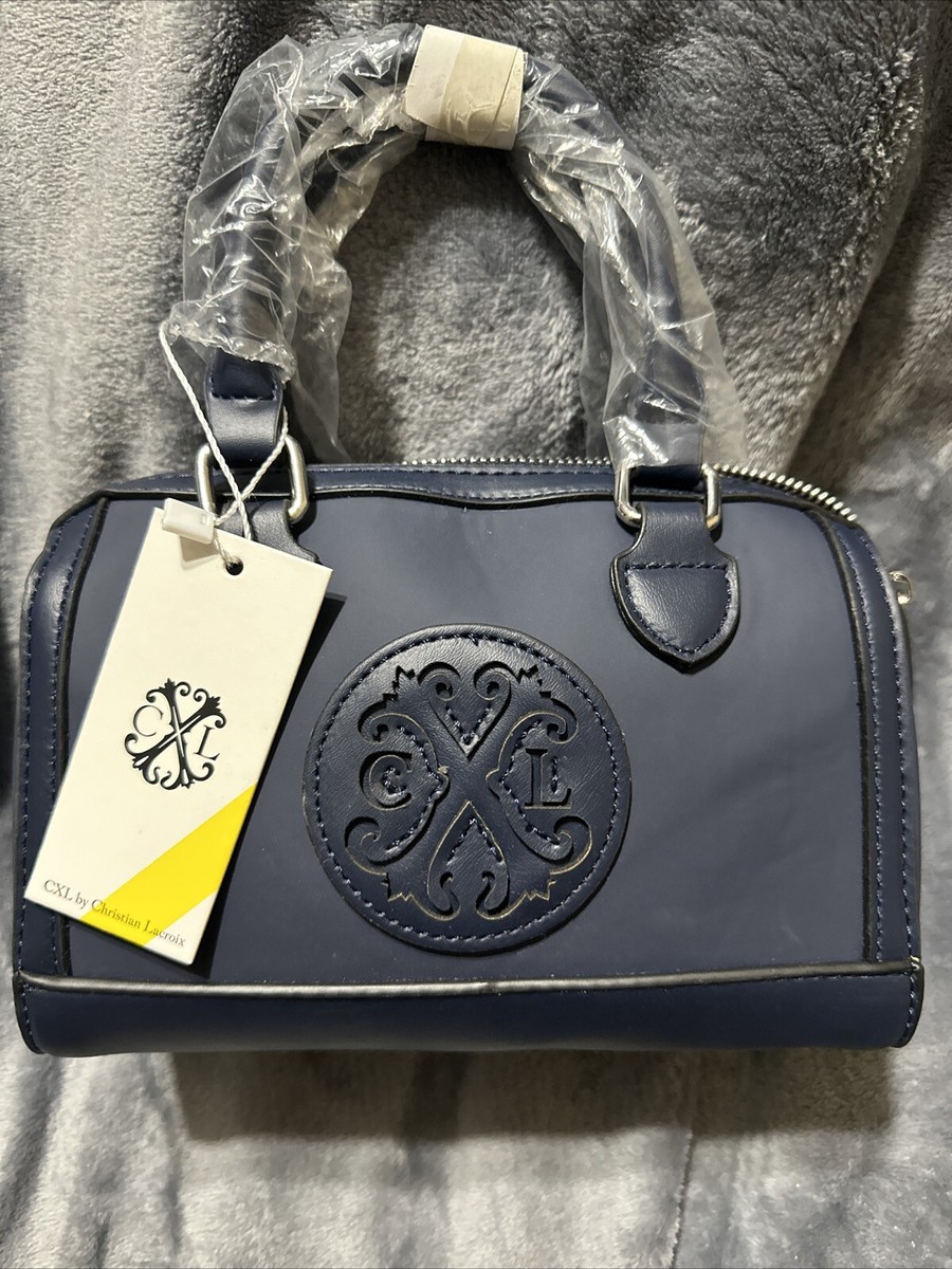 CXL by Christian Lacroix Mico Barrel Bag Navy NWT MSRP $98