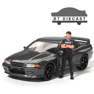 MINI GT NISSAN SKYLINE GT-R R32 NISMO 1/64 MATSUDA FIGURE GUNMETAL